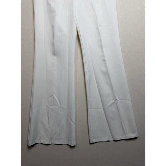 IZ Byer California Women's Ivory Pants Sz 9 Wide Leg Flat Front Career Office - Picture 2 of 16